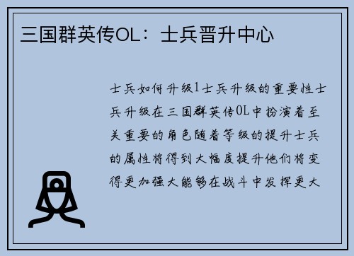 三国群英传OL:士兵晋升中心